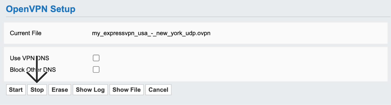 Select “Stop.”